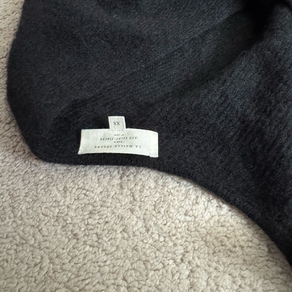 La Maille Sezane Barry Cardigan Mohair Alpaca V-Neck Knit Women’s Button - Picture 11 of 15